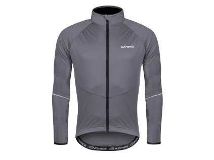 bunda FORCE ARROW softshell, šedá (velikost L)