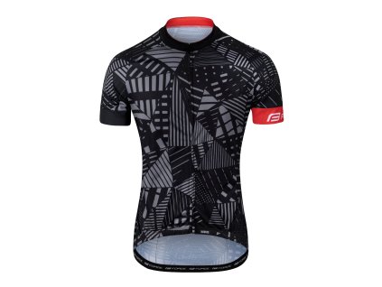 dres FORCE SHARD krátký rukáv, černo-šedý