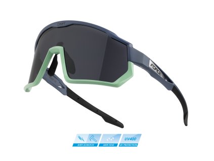 brýle F DRIFT stormy blue-mint,černé kontrast.sklo