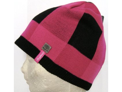 Čepice Surfanic Check Beanie pink
