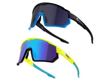 brýle F DRIFT 1x fluo +1xčerné,kontrast+černé SADA
