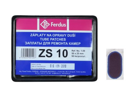 lepení-záplata FERDUS ZS10 ovál 50x25mm  box 50ks