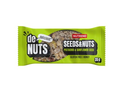 Denuts Seeds and Nuts, tyčinka, 35 g pist a slun