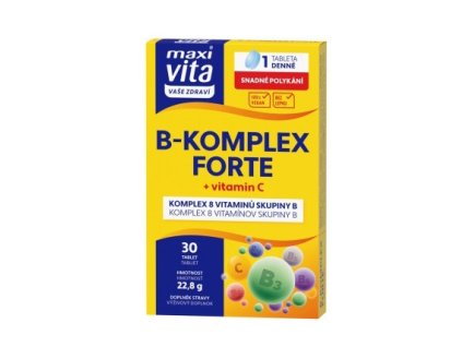 VITAR Maxi Vita B-komplex forte + vit C, 30 tablet