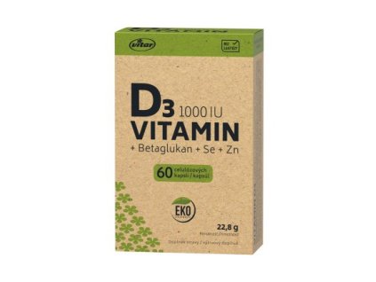 VITAR EKO Vitamin D3 1000 IU, 60 tablet