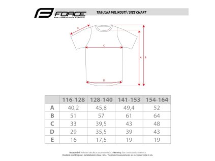 dres FORCE KID MTB CHEERY, černo-oranžový
