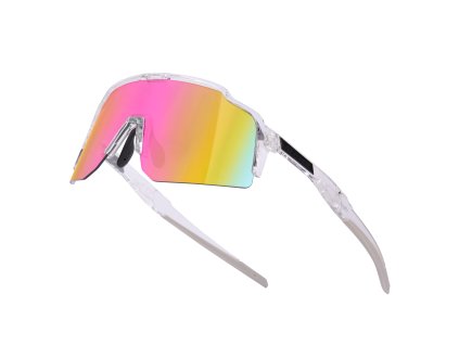 brýle FORCE STRIVE transparentní, růžové zrc. sklo