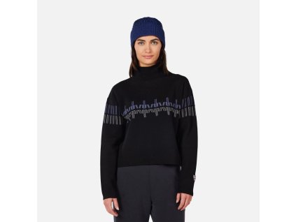 Rossignol W PATTERNED TN SWEATER-BLACK-svetr (Varianta 00L)