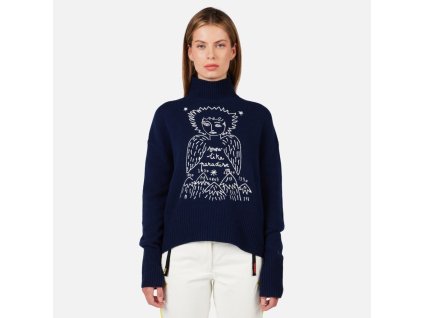 Rossignol W JCC SNOW ANGELS PULL-COSMIC BLUE-svetr (Varianta 00L)
