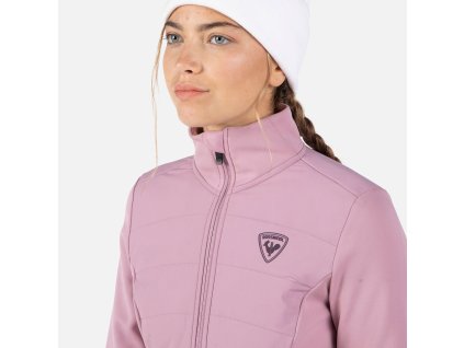 Rossignol W CLASSIQUE HYBRID CLIM FZ-MOONLITE MAUVE-mikina (Velikost 00L)