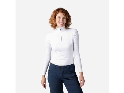 Rossignol W CLASSIQUE 1/2 ZIP-WHITE-mikina (Velikost 00L)