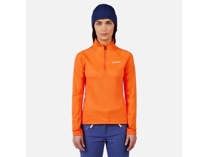Rossignol W BLACKSIDE MIX HZ FLEECE-ORANGE FLAME-mikina (Velikost 00L)