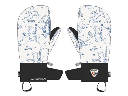 Rossignol W JCC MITTEN-SNOW ANGEL ARTIC PRINT-rukavice (Velikost 00L)