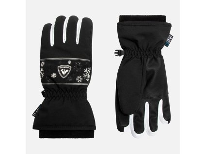 Rossignol JR JANE IMPR G-BLACK-rukavice (Velikost 006)