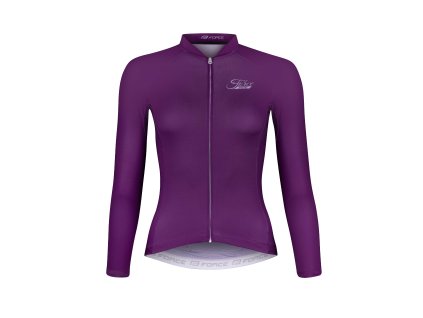 dres F PURE UNI dlouhý rukáv, fialový (velikost L)