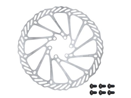kotouč brzdový FORCE-2 180 mm, 6 děr, stříbrný