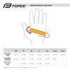 rukavice FORCE MTB CORE letní, modré (velikost XL)