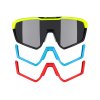 brýle FORCE APEX, fluo-černé,černé kontrastní sklo