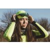 čepice pod přilbu FORCE SPLIT zateplená, fluo