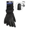 rukavice zimní FORCE GLOW, černé (velikost L)