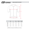 dres FORCE SCRIPT kr. rukáv, bordó (velikost L)