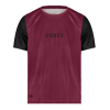 dres FORCE MTB RULES kr. rukáv, bordó (velikost 3XL)