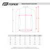 dres FORCE PLAIN dlouhý rukáv, hnědý (velikost 3XL)