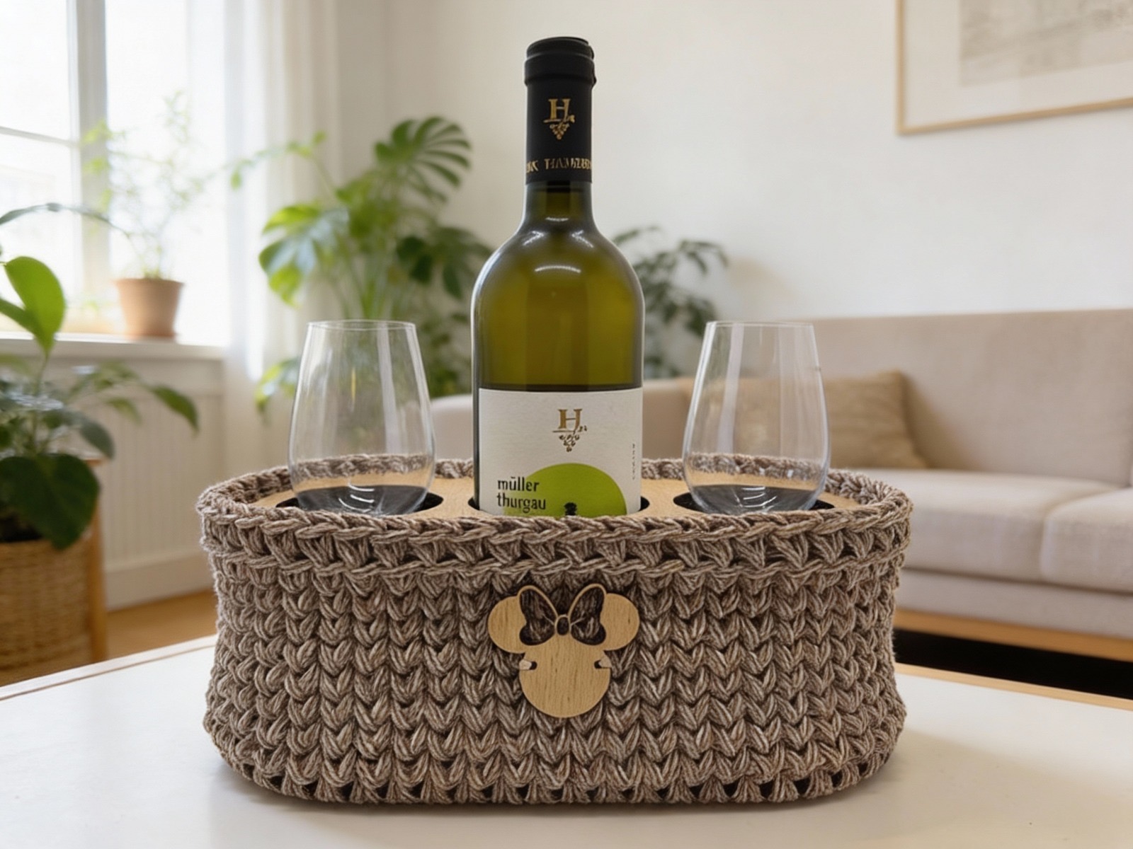 Box na lahev a sklenice