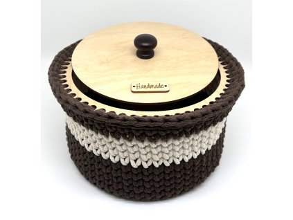 Košík kruhový 23 cm s víkem