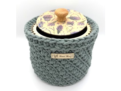 Košík kruhový 18 cm s víkem