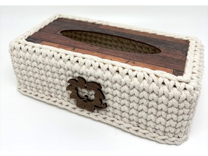 Box na kapesníky obdélníkový parkety