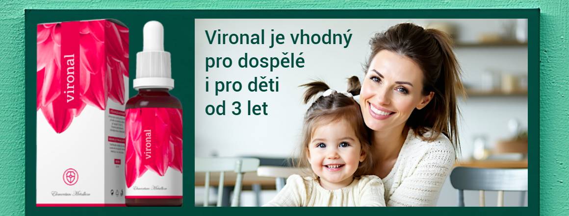 Vironal je vhodný pro dospělé i pro děti od 3 let
