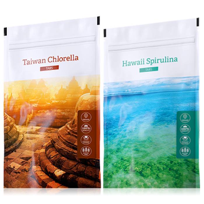 Energy Organic Chlorella tabs 200 tablet + Hawaii Spirulina tabs 200 tablet