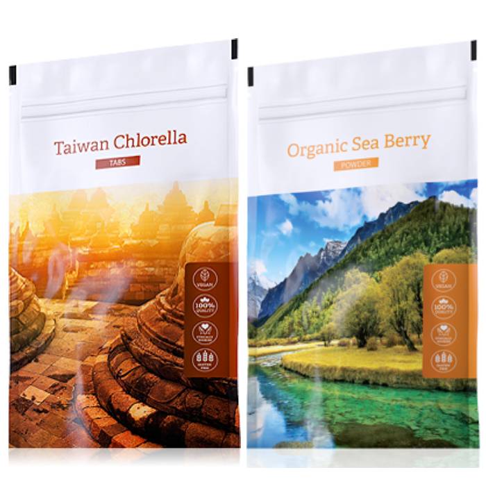 Energy Organic Chlorella tabs 200 tablet + Organic Sea Berry powder 100 g
