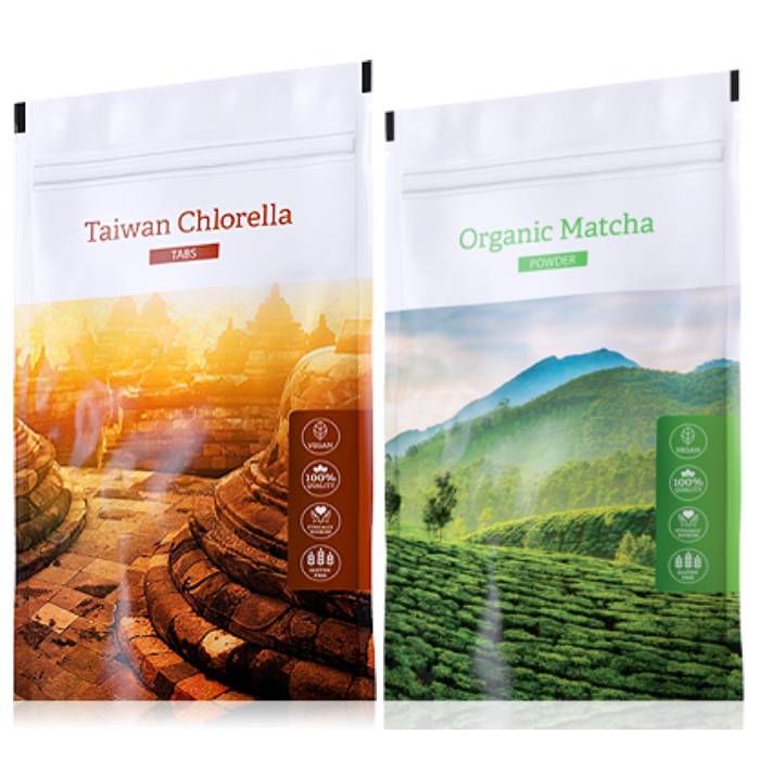 Energy Organic Chlorella tabs 200 tablet + Organic Matcha powder 50 g