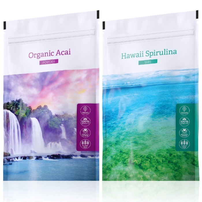 Energy Organic Acai powder 100 g + Hawaii Spirulina tabs 200 tablet