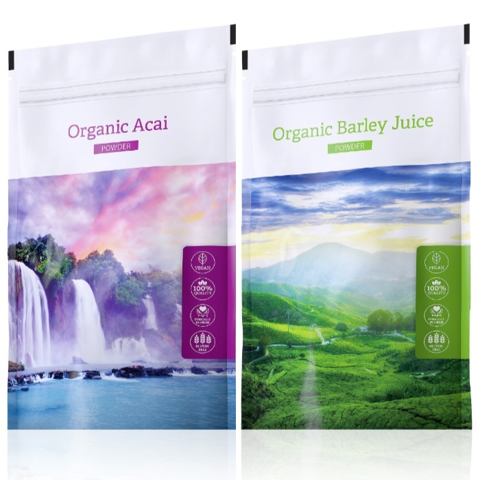 Energy Organic Acai powder 100 g + Organic Barley Juice powder 100 g