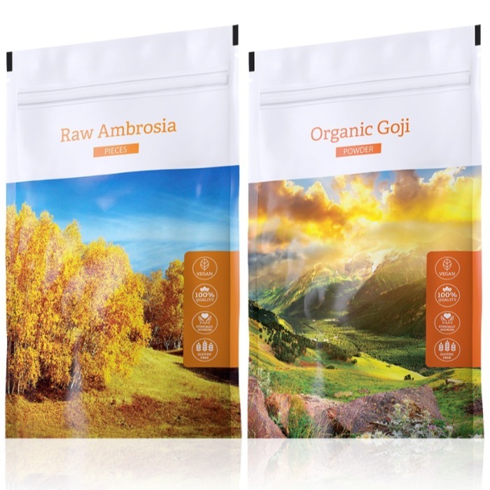 Energy Raw Ambrosia pieces 100 g + Organic Goji powder 100 g