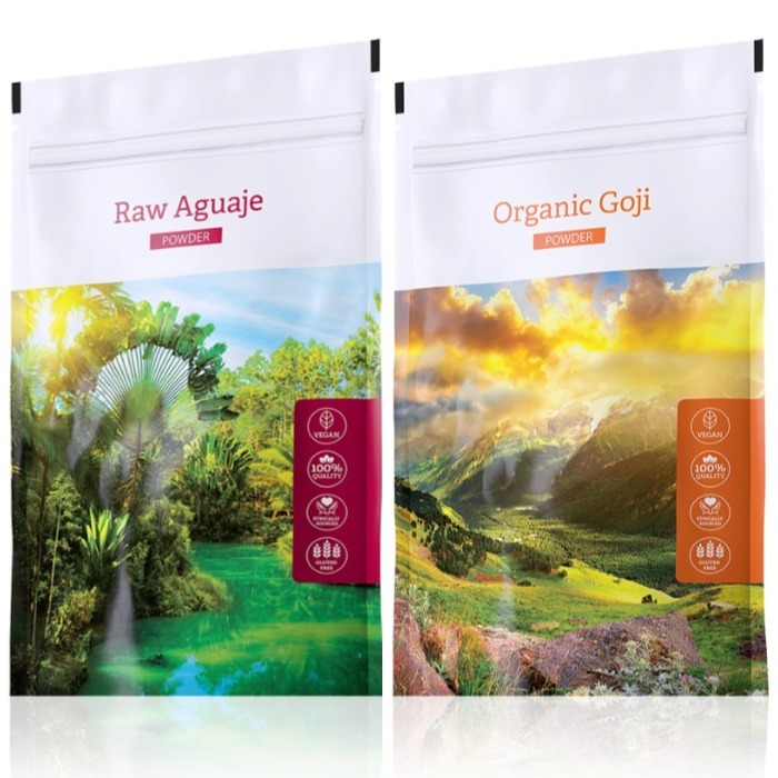 Energy Raw Aguaje powder 100 g + Organic Goji powder 100 g