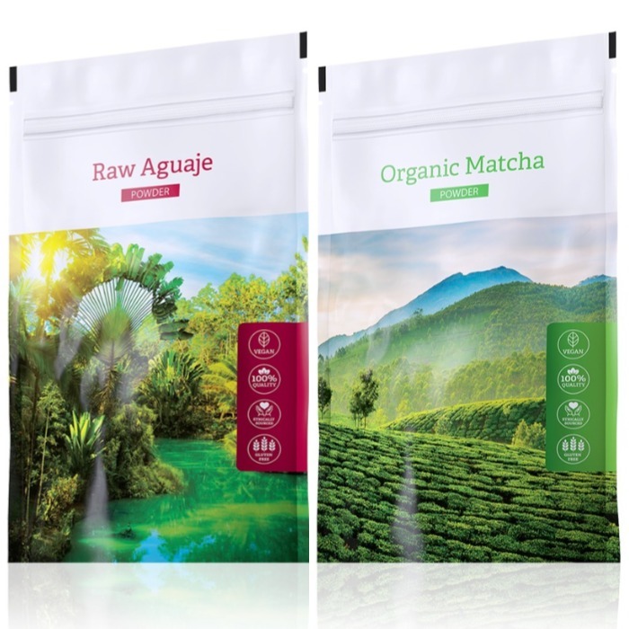 Energy Raw Aguaje powder 100 g + Organic Matcha powder 50 g