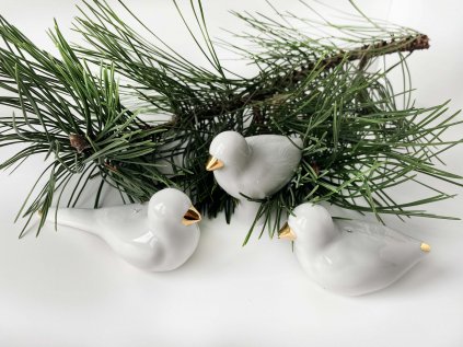 Vánoční dekorace z porcelánu