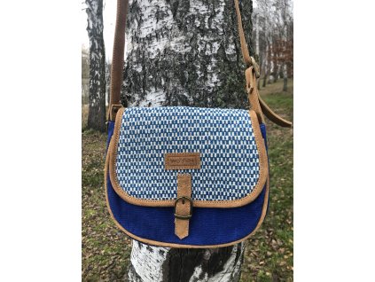 kabelka satchel modra