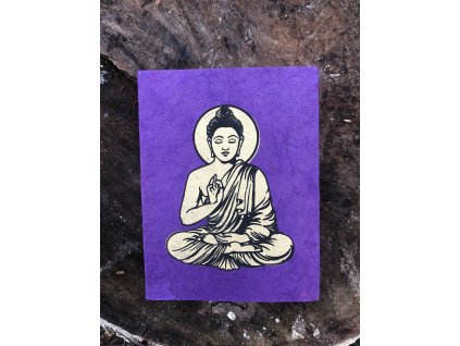 zapisnik lokta papir fialovy Buddha (2)