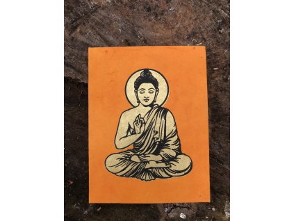 zapisnik lokta papir oranzovy Buddha (2)