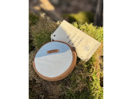 Peněženka mini Woven bílo - modrá