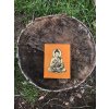 zapisnik lokta papir oranzovy Buddha