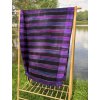 Deka z jačí vlny velká multi fialovo - černá