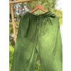 Kalhoty zelené široké nohavice