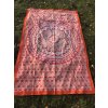 Přehoz malý červeno-oranžová mandala