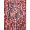 Přehoz malý červeno-oranžová mandala